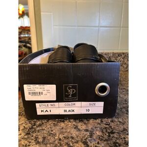 Sp by stpatrick" Gibson Kai black formal or dress shoes.
